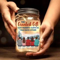 Family Is A Little World Created By Love - Family Personalized Custom Mason Jar Light - Gift For Siblings, Brothers, Sisters 9 Family Is A Little World Created By Love - Family Personalized Custom Mason Jar Light - Gift For Siblings, Brothers, Sisters -Pawfect House Store 66c5a751247a9