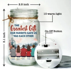 Family Is A Little World Created By Love - Family Personalized Custom Mason Jar Light - Gift For Siblings, Brothers, Sisters 10 Family Is A Little World Created By Love - Family Personalized Custom Mason Jar Light - Gift For Siblings, Brothers, Sisters -Pawfect House Store 66c5a751c82af
