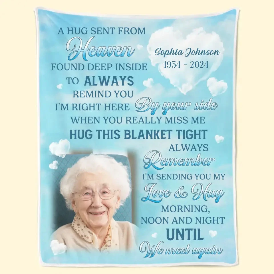 Custom Photo A Gift That Will Help To Heal A Broken Heart - Memorial Personalized Custom Blanket - Sympathy Gift For Family Members 2 Custom Photo A Gift That Will Help To Heal A Broken Heart - Memorial Personalized Custom Blanket - Sympathy Gift For Family Members - Image 2