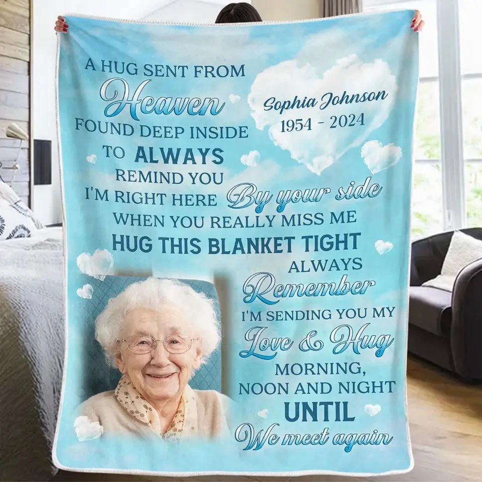 Custom Photo A Gift That Will Help To Heal A Broken Heart - Memorial Personalized Custom Blanket - Sympathy Gift For Family Members 4 Custom Photo A Gift That Will Help To Heal A Broken Heart - Memorial Personalized Custom Blanket - Sympathy Gift For Family Members - Image 4