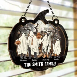 One Spooky Family - Family Personalized Window Hanging Suncatcher - Halloween Gift For Family Members -Pawfect House Store 66c6e7f17ff6f