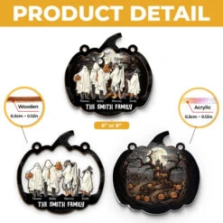 One Spooky Family - Family Personalized Window Hanging Suncatcher - Halloween Gift For Family Members -Pawfect House Store 66c6e7f21ac27 ccfecabc 974a 476a bc9a e46bba9b4313