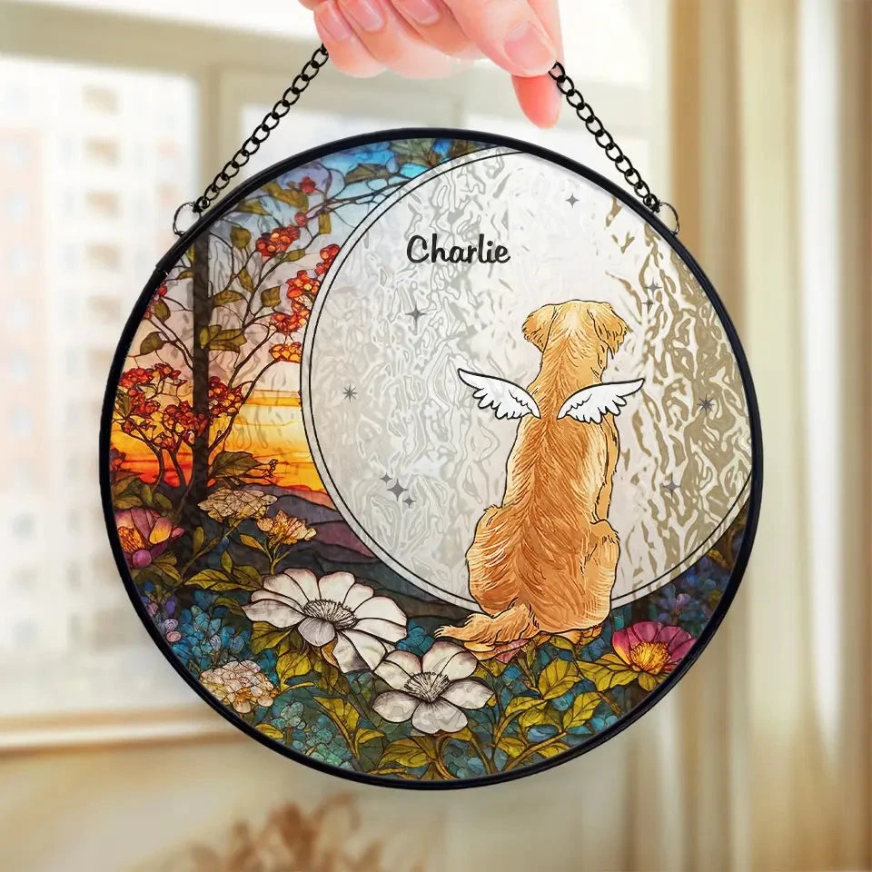 My Heart Will Always Wear The Pawprints Left By You - Memorial Personalized Custom Stained Glass Window Hanging Suncatcher - Sympathy Gift For Pet Owners, Pet Lovers 7 My Heart Will Always Wear The Pawprints Left By You - Memorial Personalized Custom Stained Glass Window Hanging Suncatcher - Sympathy Gift For Pet Owners, Pet Lovers - Image 7