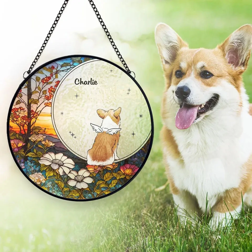My Heart Will Always Wear The Pawprints Left By You - Memorial Personalized Custom Stained Glass Window Hanging Suncatcher - Sympathy Gift For Pet Owners, Pet Lovers 5 My Heart Will Always Wear The Pawprints Left By You - Memorial Personalized Custom Stained Glass Window Hanging Suncatcher - Sympathy Gift For Pet Owners, Pet Lovers - Image 5