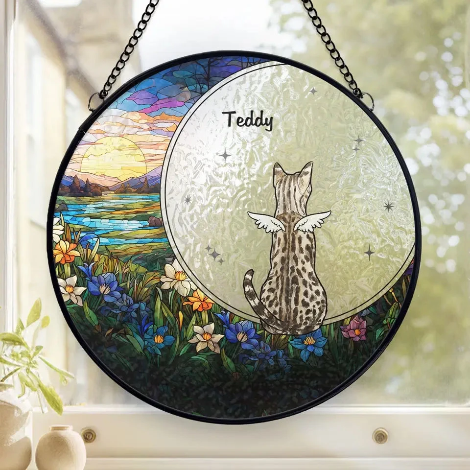 My Heart Will Always Wear The Pawprints Left By You - Memorial Personalized Custom Stained Glass Window Hanging Suncatcher - Sympathy Gift For Pet Owners, Pet Lovers 1 My Heart Will Always Wear The Pawprints Left By You - Memorial Personalized Custom Stained Glass Window Hanging Suncatcher - Sympathy Gift For Pet Owners, Pet Lovers