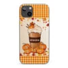 Autumn Fall Is For Cozy Moments With Family And Grandma - Family Personalized Custom Clear Phone Case - Autumn Fall Gift For Grandma