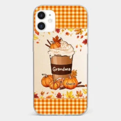 Autumn Fall Is For Cozy Moments With Family And Grandma - Family Personalized Custom Clear Phone Case - Autumn Fall Gift For Grandma -Pawfect House Store 66c8635f2caec 0ae1500d 43e8 4328 a33b eff14385dd39