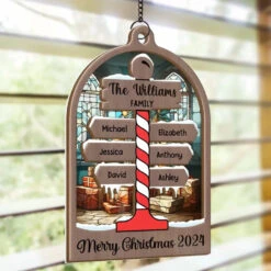 There’s Snow Place Like Home - Family Personalized Window Hanging Suncatcher - Christmas Gift For Family Members -Pawfect House Store 66cbf09c97b38