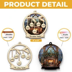 The Warmth Of Family Is The True Spirit Of Christmas - Family Personalized Window Hanging Suncatcher - Christmas Gift For Family Members -Pawfect House Store 66cc4a1d2d11a