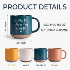 Home Is Where My Mom Is - Family Personalized Custom Pottery Mug - Gift For Mom, Grandma 13 Home Is Where My Mom Is - Family Personalized Custom Pottery Mug - Gift For Mom, Grandma -Pawfect House Store 66cc5f73c62d1