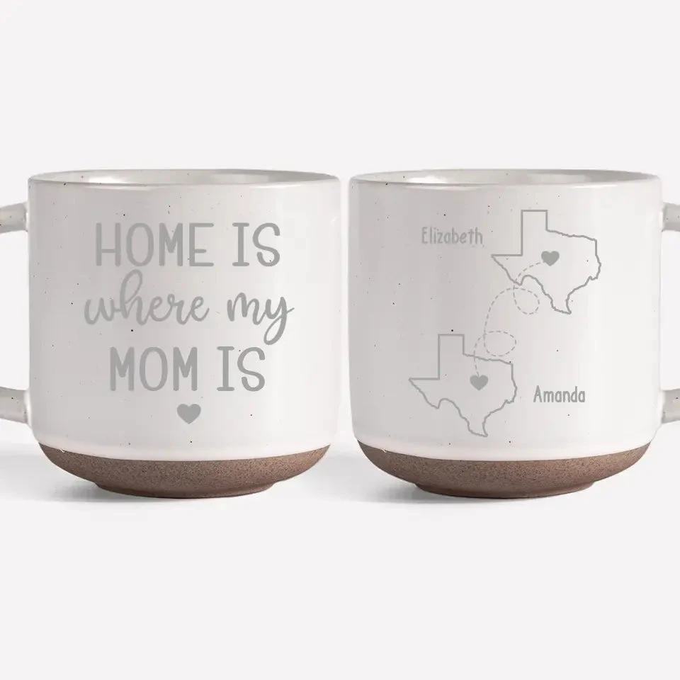 Home Is Where My Mom Is - Family Personalized Custom Pottery Mug - Gift For Mom, Grandma 7 Home Is Where My Mom Is - Family Personalized Custom Pottery Mug - Gift For Mom, Grandma - Image 7