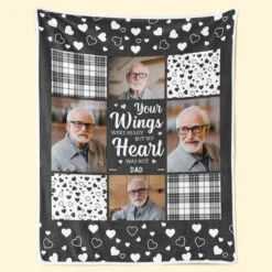 Custom Photo We Miss You And Love You Always - Memorial Personalized Custom Blanket - Sympathy Gift For Family Members