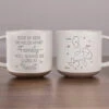 Though We May Be Far Apart, We Are Always Close At Heart - Family Personalized Custom Pottery Mug - Gift For Family Members