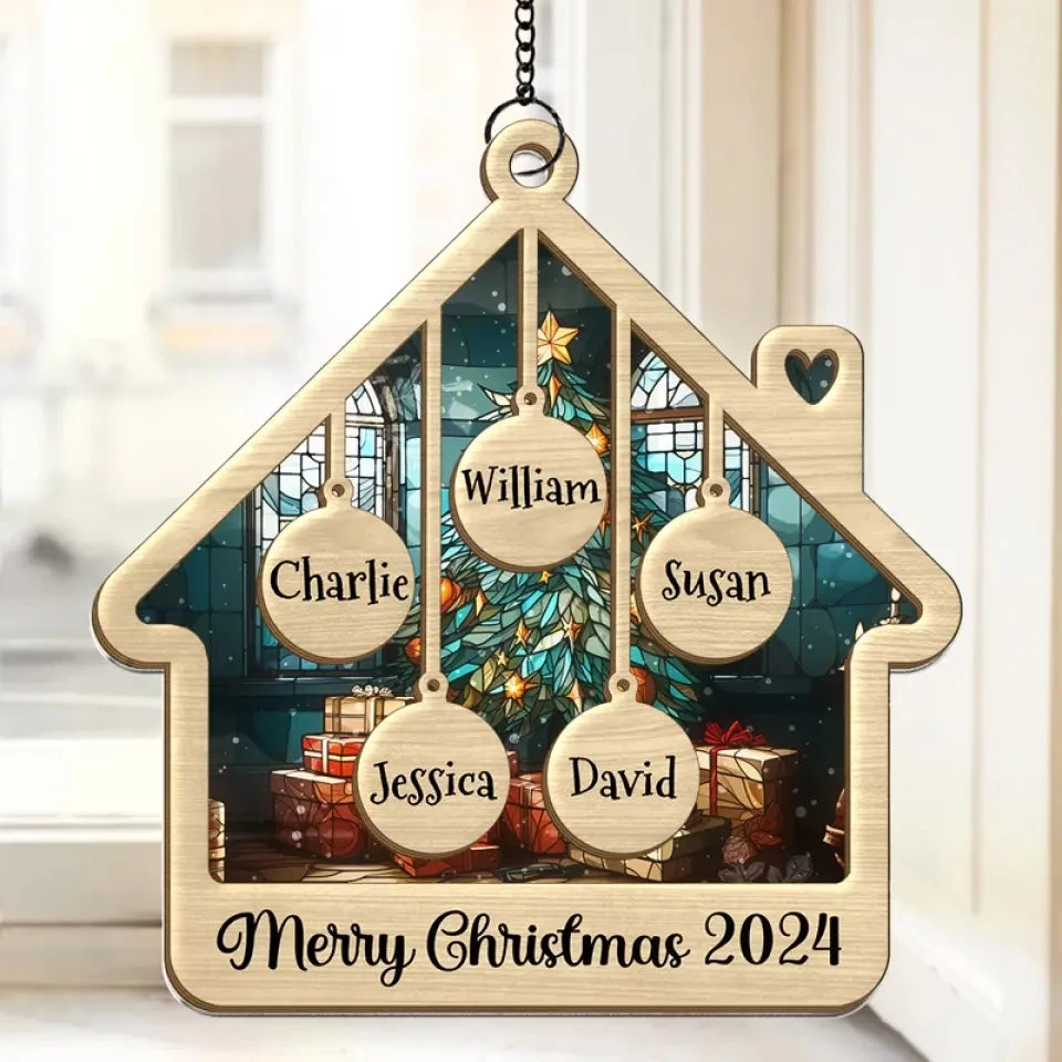 Love Grows Best In Little Moments Together - Family Personalized Window Hanging Suncatcher - Christmas Gift For Family Members 1 Love Grows Best In Little Moments Together - Family Personalized Window Hanging Suncatcher - Christmas Gift For Family Members