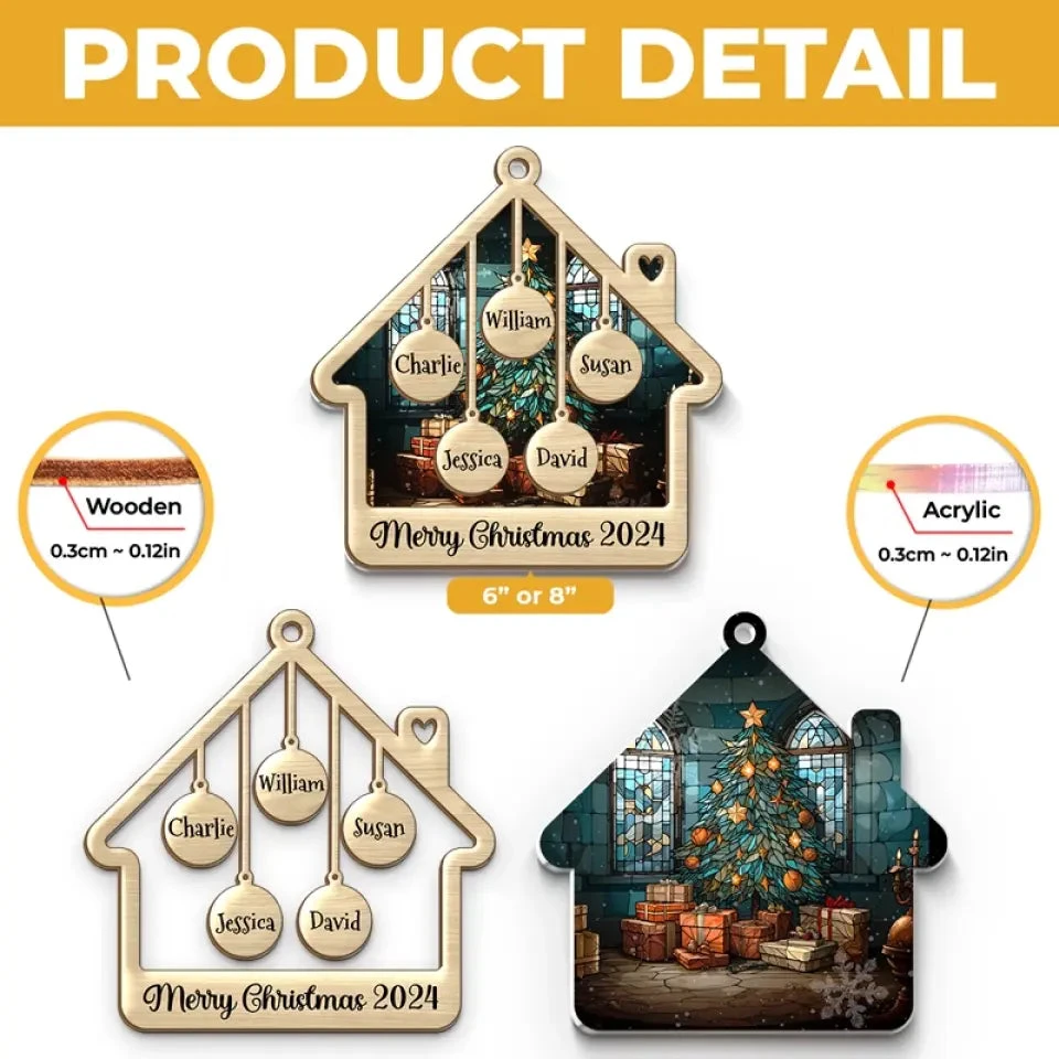 Love Grows Best In Little Moments Together - Family Personalized Window Hanging Suncatcher - Christmas Gift For Family Members 5 Love Grows Best In Little Moments Together - Family Personalized Window Hanging Suncatcher - Christmas Gift For Family Members - Image 5