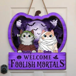 Witch Better Have My Treats - Cat Personalized Custom Home Decor Wood Sign - Halloween Gift For Pet Owners, Pet Lovers