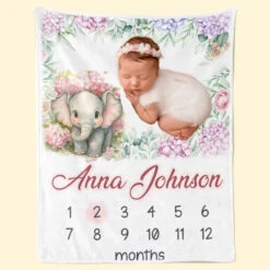 Custom Photo Our Colorful Bouncing Baby Has Entered The World - Family Personalized Custom Baby Blanket - Gift For Baby Kids, Newborn Baby -Pawfect House Store 66cd937b2a0ff