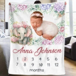 Custom Photo Our Colorful Bouncing Baby Has Entered The World - Family Personalized Custom Baby Blanket - Gift For Baby Kids, Newborn Baby -Pawfect House Store 66cd9c4d8d752
