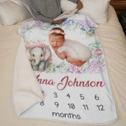 Custom Photo Our Colorful Bouncing Baby Has Entered The World - Family Personalized Custom Baby Blanket - Gift For Baby Kids, Newborn Baby -Pawfect House Store 66cd9c4f7e025