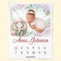Custom Photo Our Colorful Bouncing Baby Has Entered The World - Family Personalized Custom Baby Blanket - Gift For Baby Kids, Newborn Baby -Pawfect House Store 66cd9c508223f