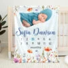 Custom Photo You’re My Favorite Reason To Lose Sleep - Family Personalized Custom Baby Blanket - Gift For Baby Kids, Newborn Baby