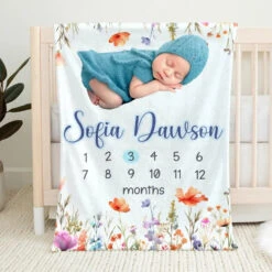 Custom Photo Youβre My Favorite Reason To Lose Sleep - Family Personalized Custom Baby Blanket - Gift For Baby Kids, Newborn Baby