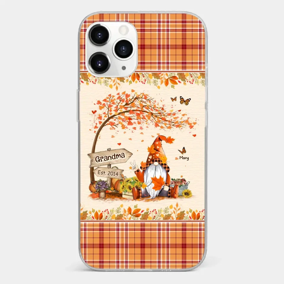 Oh My Gourd I Love Fall - Family Personalized Custom Clear Phone Case - Autumn Fall Gift For Grandma 8 Oh My Gourd I Love Fall - Family Personalized Custom Clear Phone Case - Autumn Fall Gift For Grandma - Image 8
