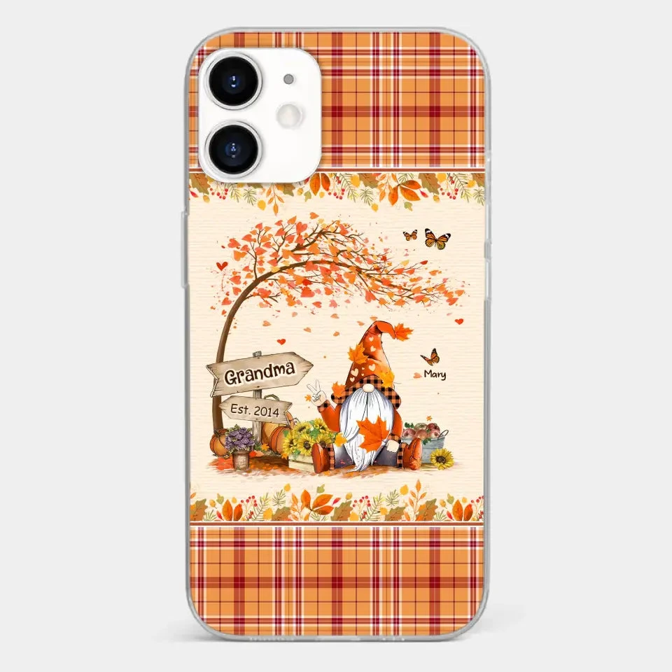 Oh My Gourd I Love Fall - Family Personalized Custom Clear Phone Case - Autumn Fall Gift For Grandma 9 Oh My Gourd I Love Fall - Family Personalized Custom Clear Phone Case - Autumn Fall Gift For Grandma - Image 9