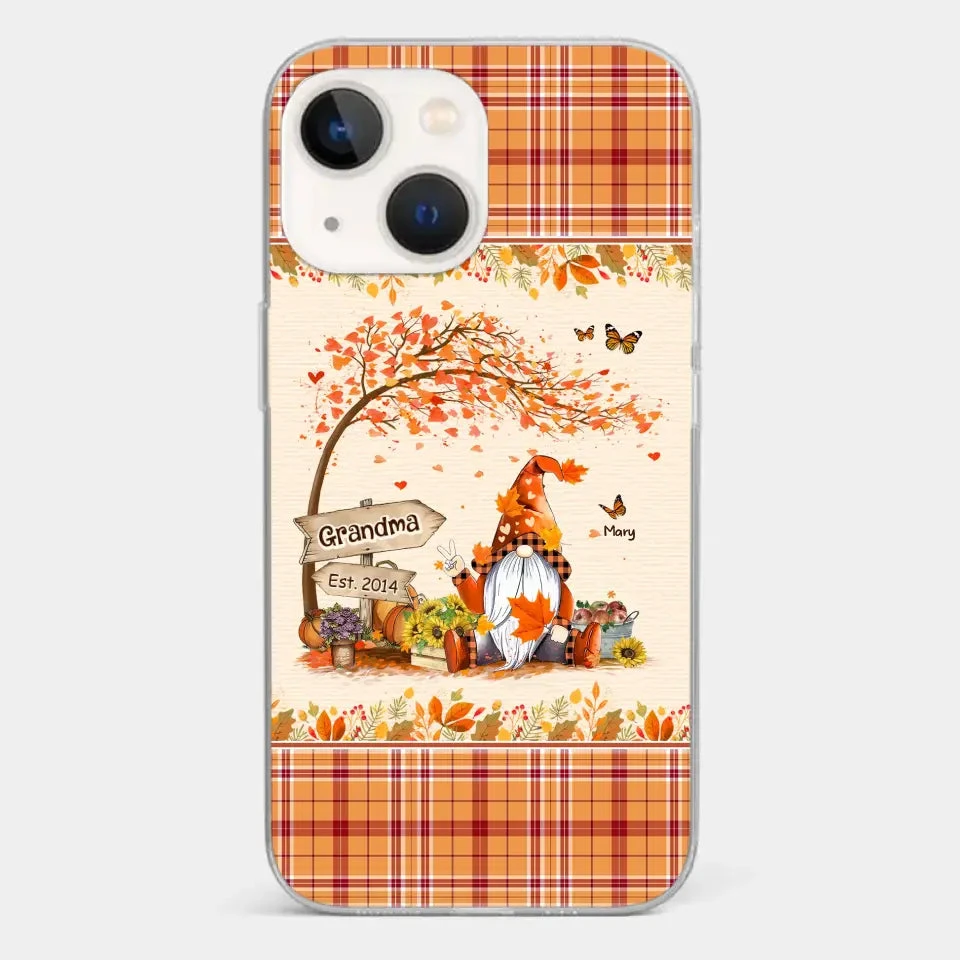Oh My Gourd I Love Fall - Family Personalized Custom Clear Phone Case - Autumn Fall Gift For Grandma 18 Oh My Gourd I Love Fall - Family Personalized Custom Clear Phone Case - Autumn Fall Gift For Grandma - Image 18