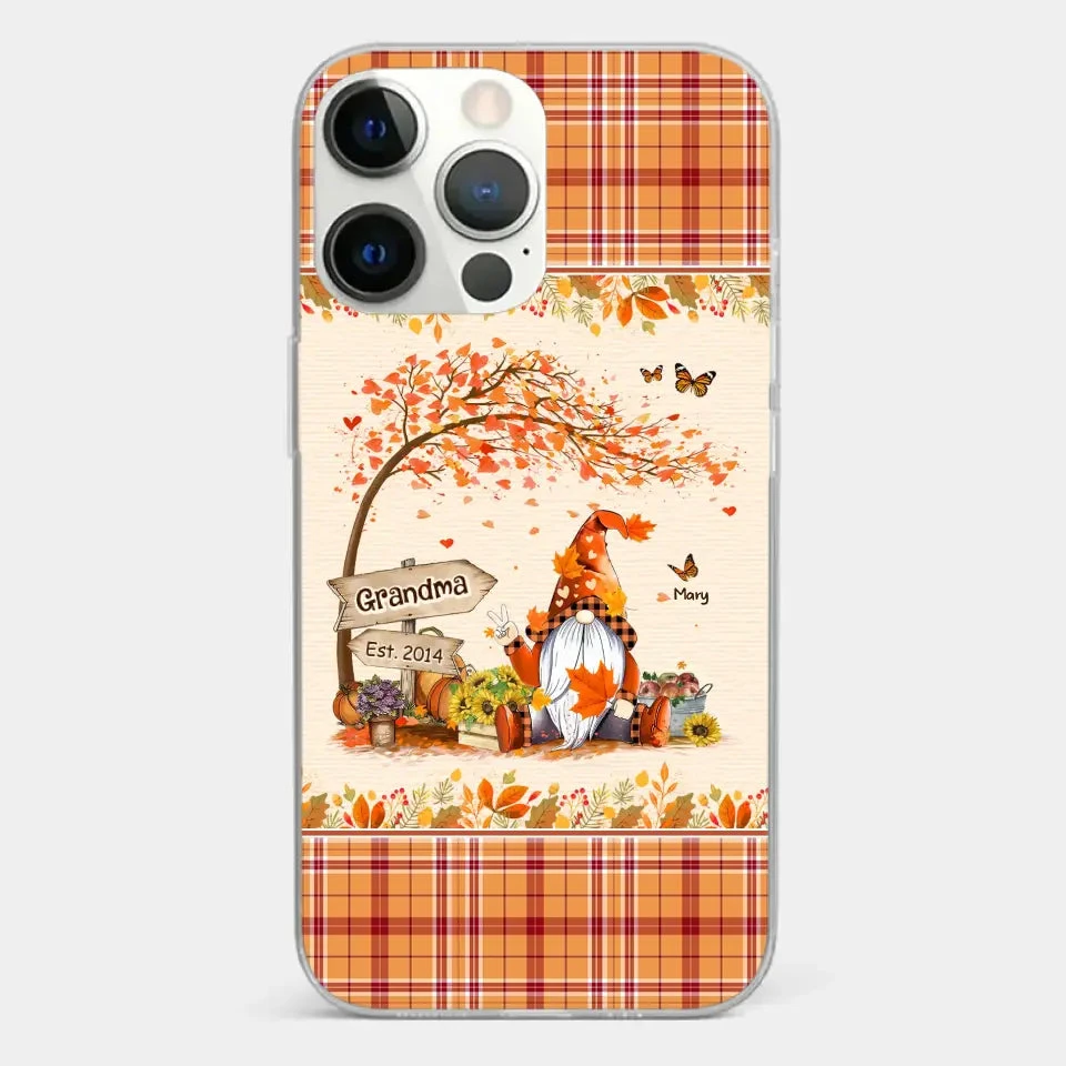 Oh My Gourd I Love Fall - Family Personalized Custom Clear Phone Case - Autumn Fall Gift For Grandma 20 Oh My Gourd I Love Fall - Family Personalized Custom Clear Phone Case - Autumn Fall Gift For Grandma - Image 20