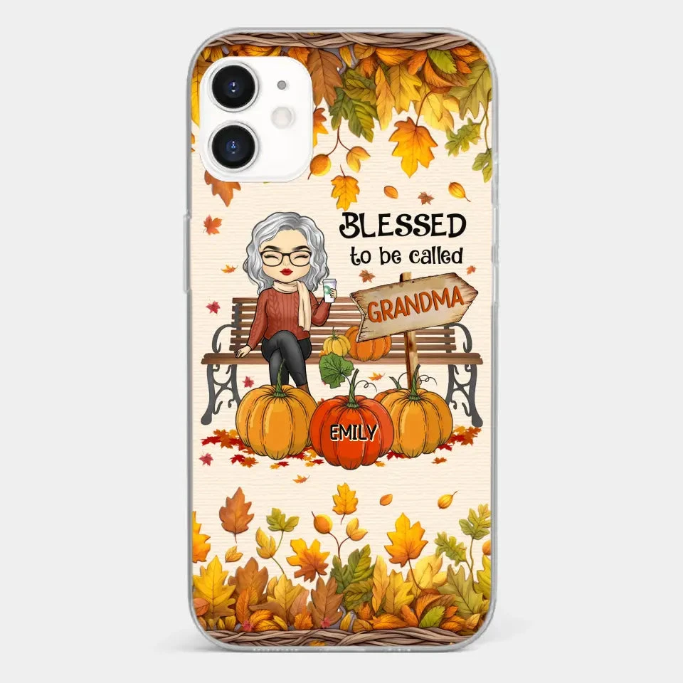Grandma's Love Is The Heart Of Our Family - Family Personalized Custom Clear Phone Case - Autumn Fall Gift For Grandma 6 Grandma's Love Is The Heart Of Our Family - Family Personalized Custom Clear Phone Case - Autumn Fall Gift For Grandma - Image 6