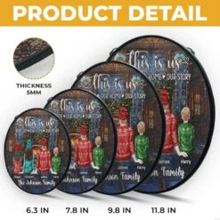 Our Life, Our Home, Our Story - Family Personalized Custom Stained Glass Window Hanging Suncatcher - Christmas Gift For Family Members 9 Our Life, Our Home, Our Story - Family Personalized Custom Stained Glass Window Hanging Suncatcher - Christmas Gift For Family Members -Pawfect House Store 66d061f779484