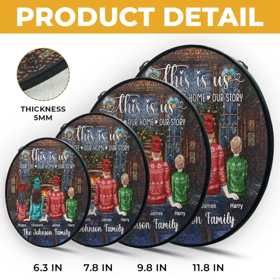 Our Life, Our Home, Our Story - Family Personalized Custom Stained Glass Window Hanging Suncatcher - Christmas Gift For Family Members 5 Our Life, Our Home, Our Story - Family Personalized Custom Stained Glass Window Hanging Suncatcher - Christmas Gift For Family Members - Image 5