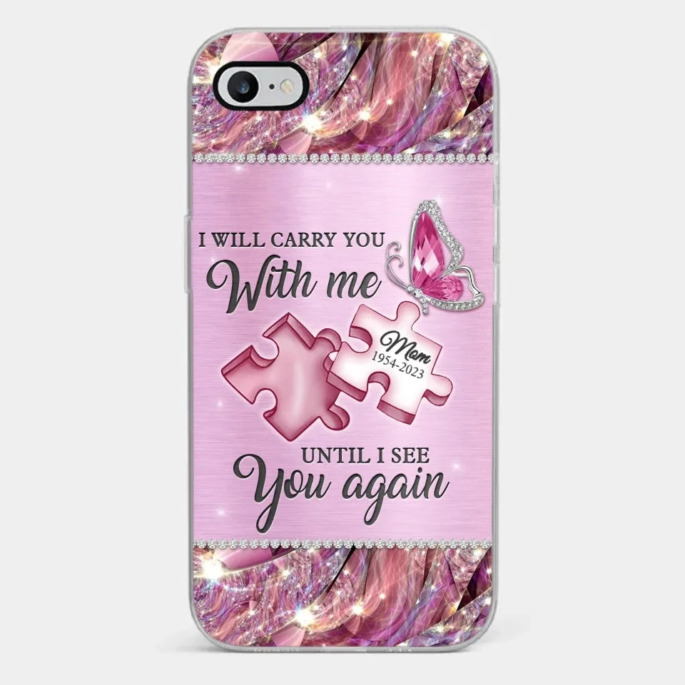 A Piece Of My Heart Lives In Heaven - Memorial Personalized Custom Clear Phone Case - Sympathy Gift For Family Members 2 A Piece Of My Heart Lives In Heaven - Memorial Personalized Custom Clear Phone Case - Sympathy Gift For Family Members - Image 2