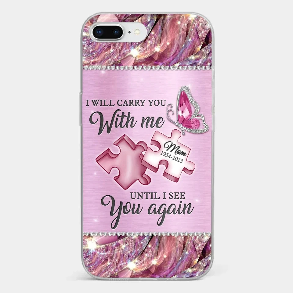 A Piece Of My Heart Lives In Heaven - Memorial Personalized Custom Clear Phone Case - Sympathy Gift For Family Members 4 A Piece Of My Heart Lives In Heaven - Memorial Personalized Custom Clear Phone Case - Sympathy Gift For Family Members - Image 4