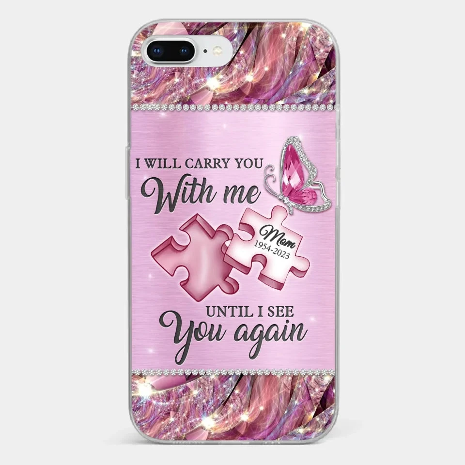 A Piece Of My Heart Lives In Heaven - Memorial Personalized Custom Clear Phone Case - Sympathy Gift For Family Members 5 A Piece Of My Heart Lives In Heaven - Memorial Personalized Custom Clear Phone Case - Sympathy Gift For Family Members - Image 5