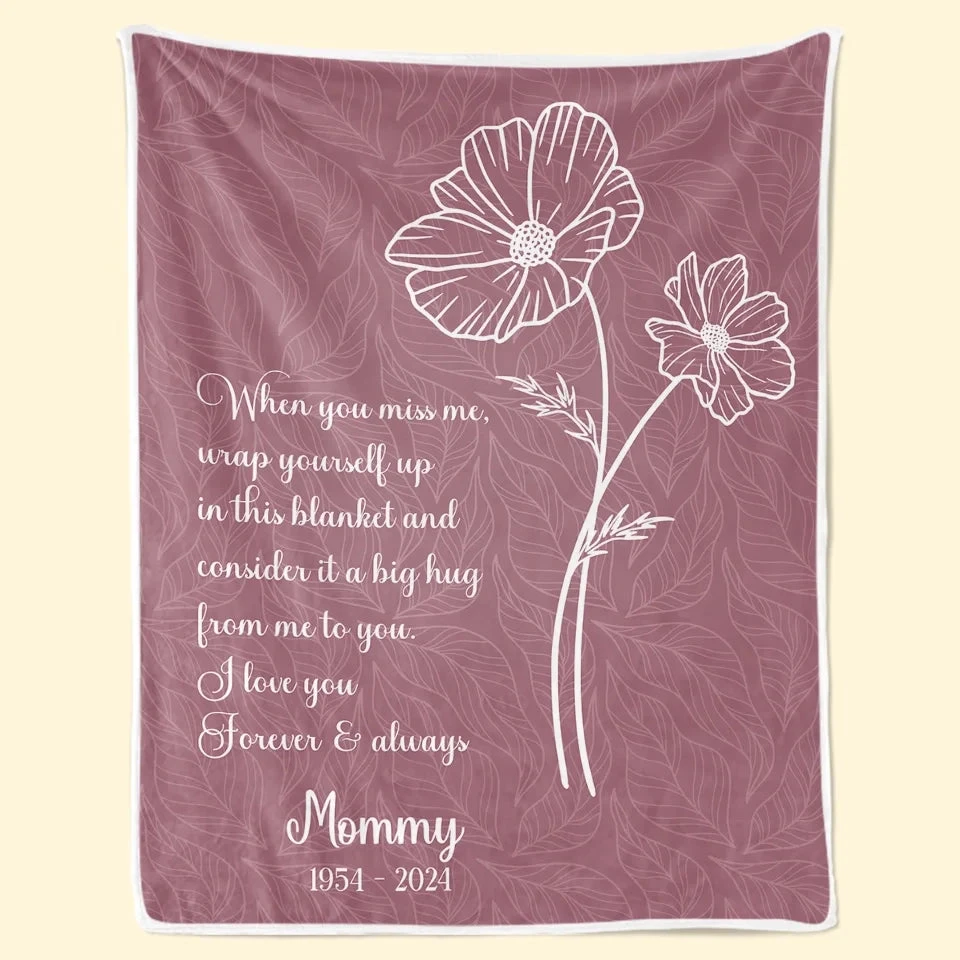 Never Too Late To Say Goodbye - Memorial Personalized Custom Blanket - Sympathy Gift For Family Members 1 Never Too Late To Say Goodbye - Memorial Personalized Custom Blanket - Sympathy Gift For Family Members