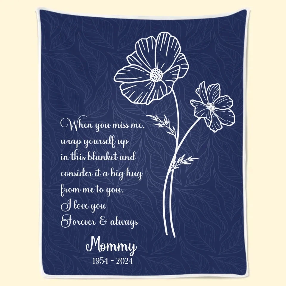 Never Too Late To Say Goodbye - Memorial Personalized Custom Blanket - Sympathy Gift For Family Members 6 Never Too Late To Say Goodbye - Memorial Personalized Custom Blanket - Sympathy Gift For Family Members - Image 6