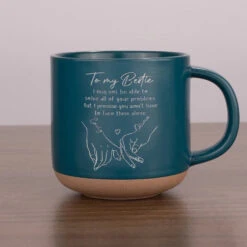 I Promise You Won't Have To Face Them Alone - Bestie Personalized Custom Pottery Mug - Gift For Best Friends, BFF, Sisters