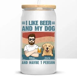 I Like Beer And My Dogs - Dog Personalized Custom Glass Cup, Iced Coffee Cup - Gift For Pet Owners, Pet Lovers 11 I Like Beer And My Dogs - Dog Personalized Custom Glass Cup, Iced Coffee Cup - Gift For Pet Owners, Pet Lovers -Pawfect House Store 66d98056645fa