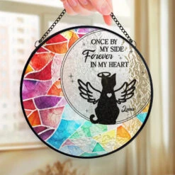 Best Friends Are Never Forgotten - Memorial Personalized Custom Stained Glass Window Hanging Suncatcher - Sympathy Gift For Pet Owners, Pet Lovers -Pawfect House Store 66da6682649f5