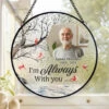Custom Photo Not A Day Goes By That You Are Not Missed - Memorial Personalized Custom Stained Glass Window Hanging Suncatcher - Sympathy Gift For Family Members