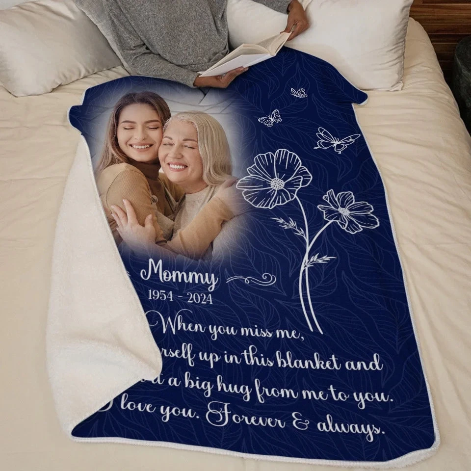 Custom Photo I Love You Forever And Always - Memorial Personalized Custom Blanket - Sympathy Gift For Family Members 6 Custom Photo I Love You Forever And Always - Memorial Personalized Custom Blanket - Sympathy Gift For Family Members - Image 6
