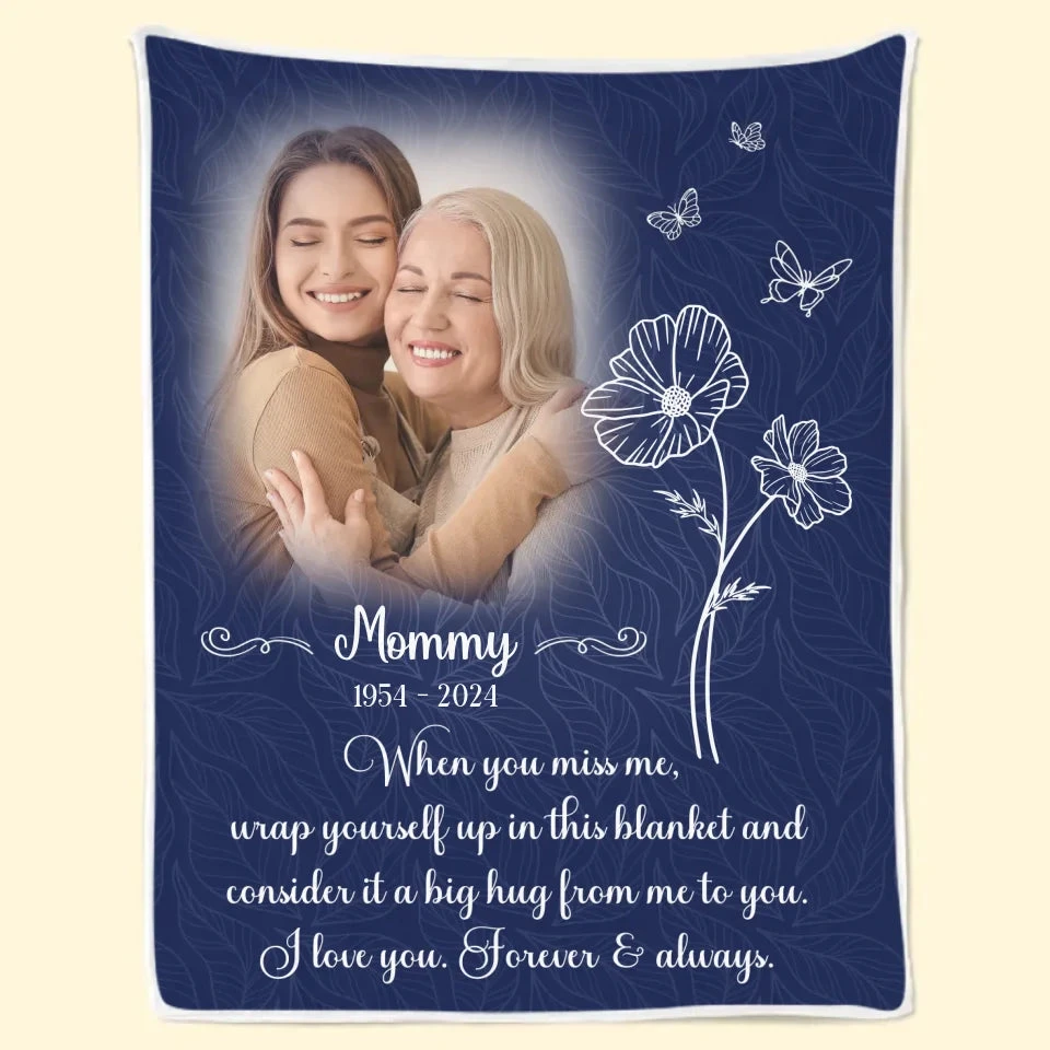 Custom Photo I Love You Forever And Always - Memorial Personalized Custom Blanket - Sympathy Gift For Family Members 7 Custom Photo I Love You Forever And Always - Memorial Personalized Custom Blanket - Sympathy Gift For Family Members - Image 7