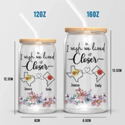 A Great Way To Toast To Your Friendship - Bestie Personalized Custom Glass Cup, Iced Coffee Cup - Gift For Best Friends, BFF, Sisters -Pawfect House Store 66dabb7dc9e63