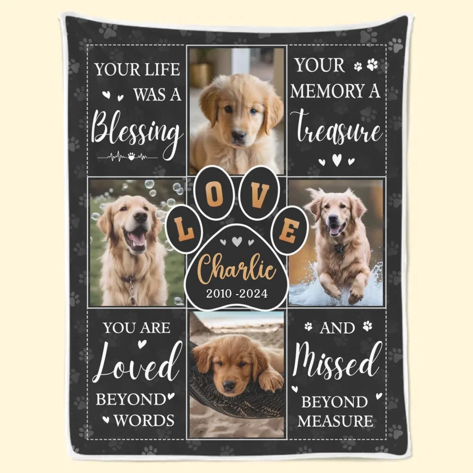 Custom Photo Thanks For Everything, I Had A Great Time - Memorial Personalized Custom Blanket - Sympathy Gift For Pet Owners, Pet Lovers 2 Custom Photo Thanks For Everything, I Had A Great Time - Memorial Personalized Custom Blanket - Sympathy Gift For Pet Owners, Pet Lovers - Image 2