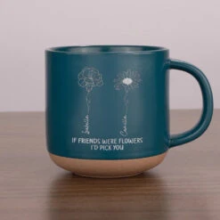 In The Field Of Friendship, You Are The Rarest Flower - Bestie Personalized Custom Pottery Mug - Gift For Best Friends, BFF, Sisters