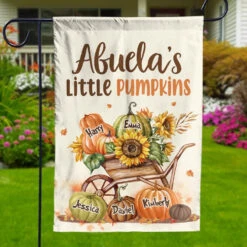 Abuela's Little Pumpkins - Family Personalized Custom Flag - Gift For Grandma -Pawfect House Store 66de70fd5fe12