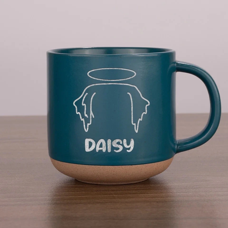 Angel With Paws, Heaven Gained A Furry Friend - Memorial Personalized Custom Pottery Mug - Sympathy Gift For Pet Owners, Pet Lovers 7 Angel With Paws, Heaven Gained A Furry Friend - Memorial Personalized Custom Pottery Mug - Sympathy Gift For Pet Owners, Pet Lovers - Image 7