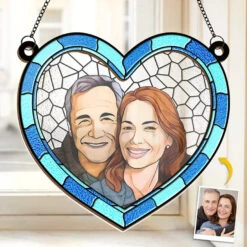Custom Photo The Best Things In Life Are Better With You - Couple Personalized Window Hanging Suncatcher Ornament - Gift For Husband Wife, Anniversary